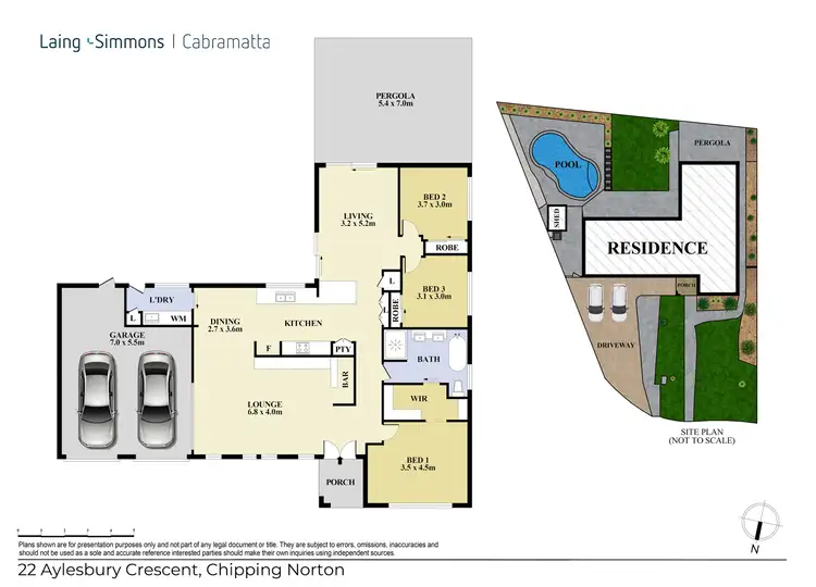 Floorplan of Homely house listing, 22 Aylesbury Crescent, Chipping Norton NSW 2170