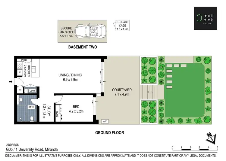 Floorplan of Homely apartment listing, G05/1 University Road, Miranda NSW 2228