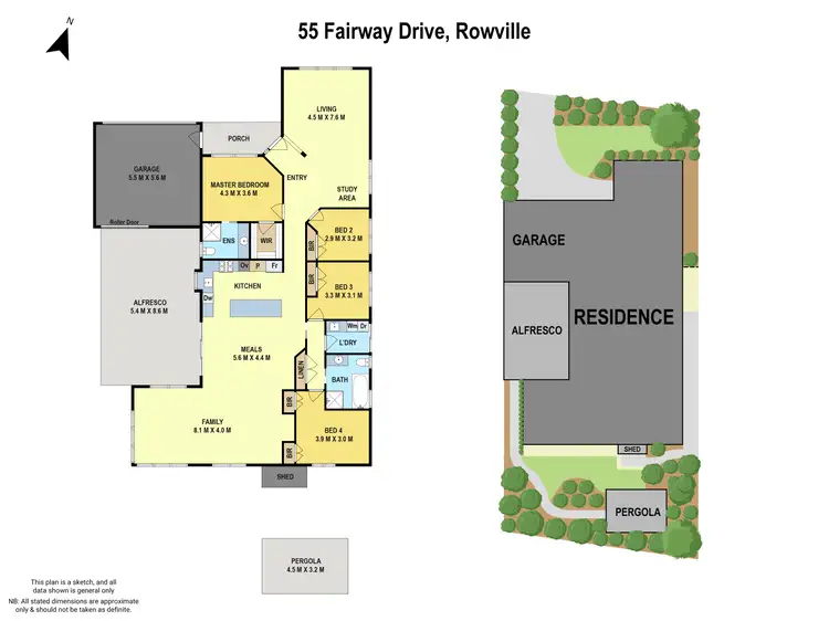 Floorplan of Homely house listing, 55 Fairway Drive, Rowville VIC 3178
