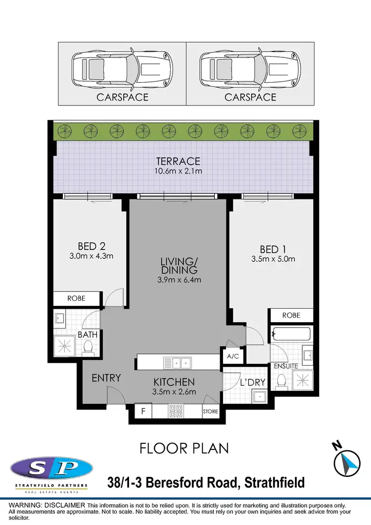 Floorplan of Homely apartment listing, 38/1-3 Beresford Road, Strathfield NSW 2135