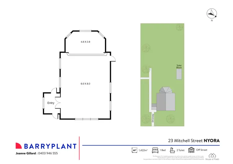 Floorplan of Homely house listing, 23 Mitchell Street, Nyora VIC 3987