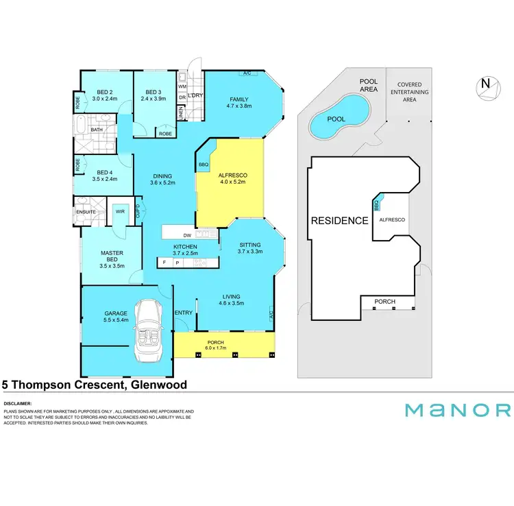 Floorplan of Homely house listing, 5 Thompson Crescent, Glenwood NSW 2768