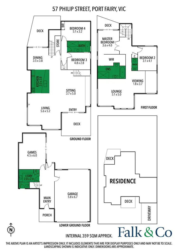 Floorplan of Homely house listing, 57 Philip Street, Port Fairy VIC 3284