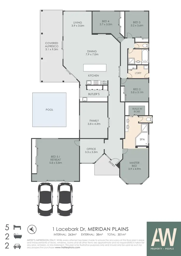 Floorplan of Homely house listing, 1 Lacebark Street, Meridan Plains QLD 4551