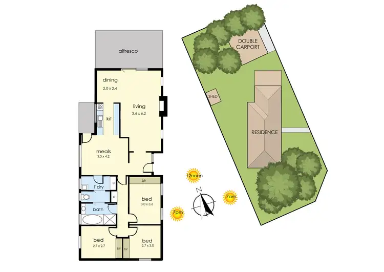 Floorplan of Homely house listing, 15 Terrigal Street, Mornington VIC 3931