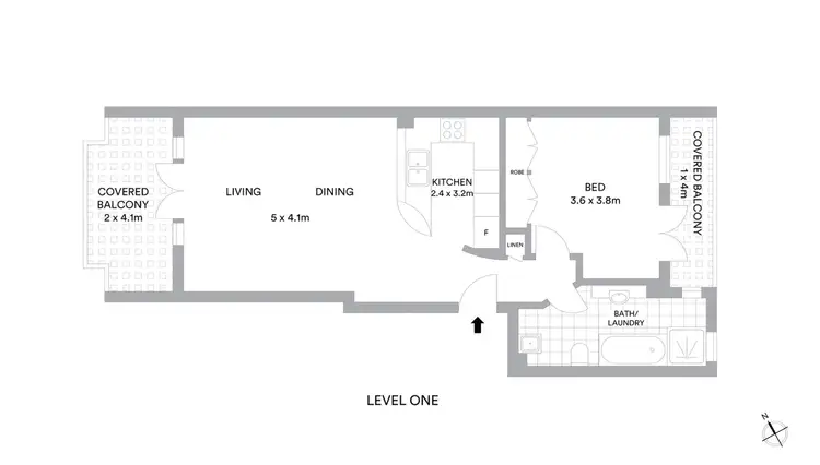 Floorplan of Homely apartment listing, 15/269-277 Riley Street, Surry Hills NSW 2010