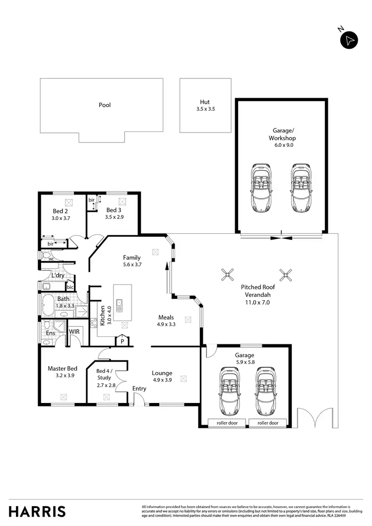 Floorplan of Homely house listing, 3 Elio Drive, Paralowie SA 5108