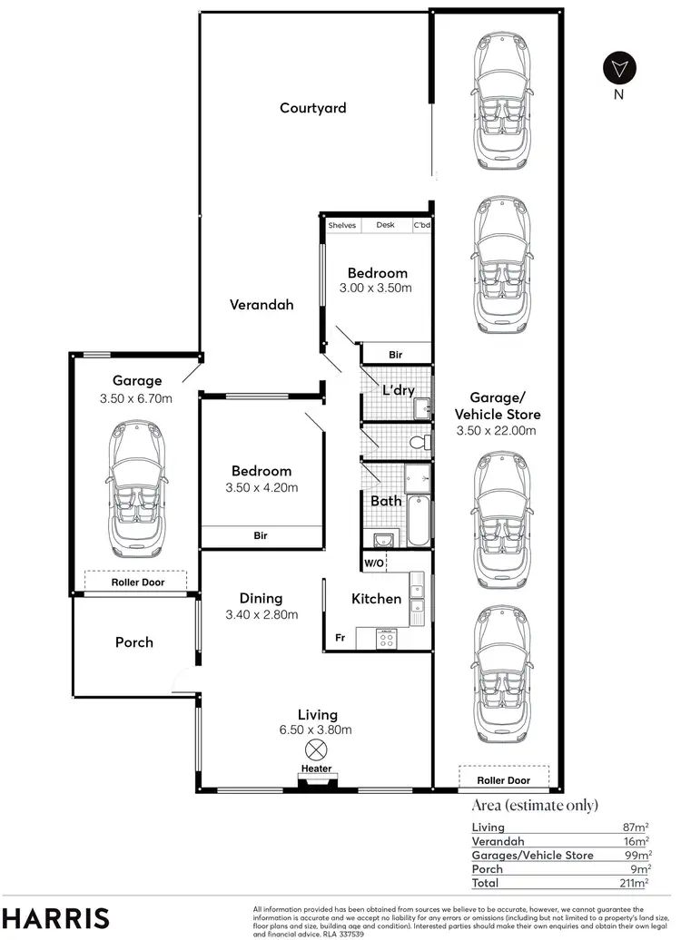Floorplan of Homely unit listing, 2/2 Michael Street, Encounter Bay SA 5211