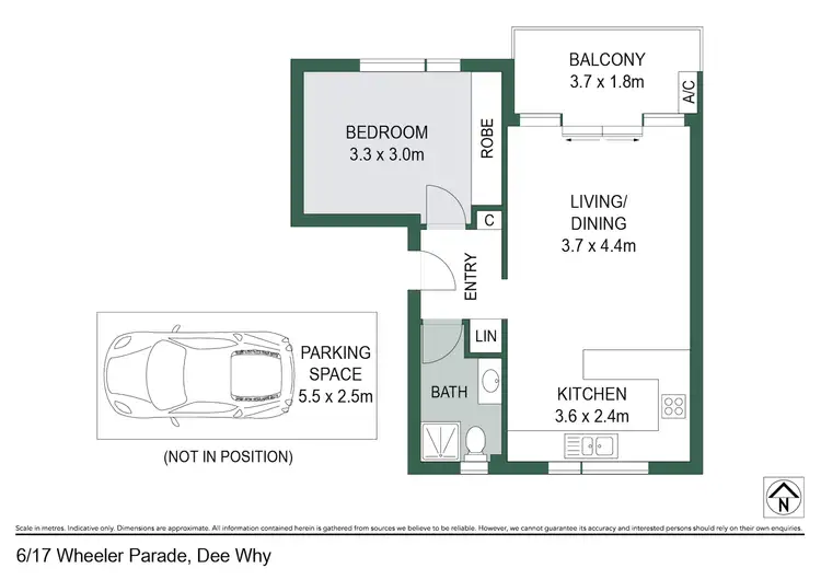 Floorplan of Homely apartment listing, 6/17 Wheeler Parade, Dee Why NSW 2099