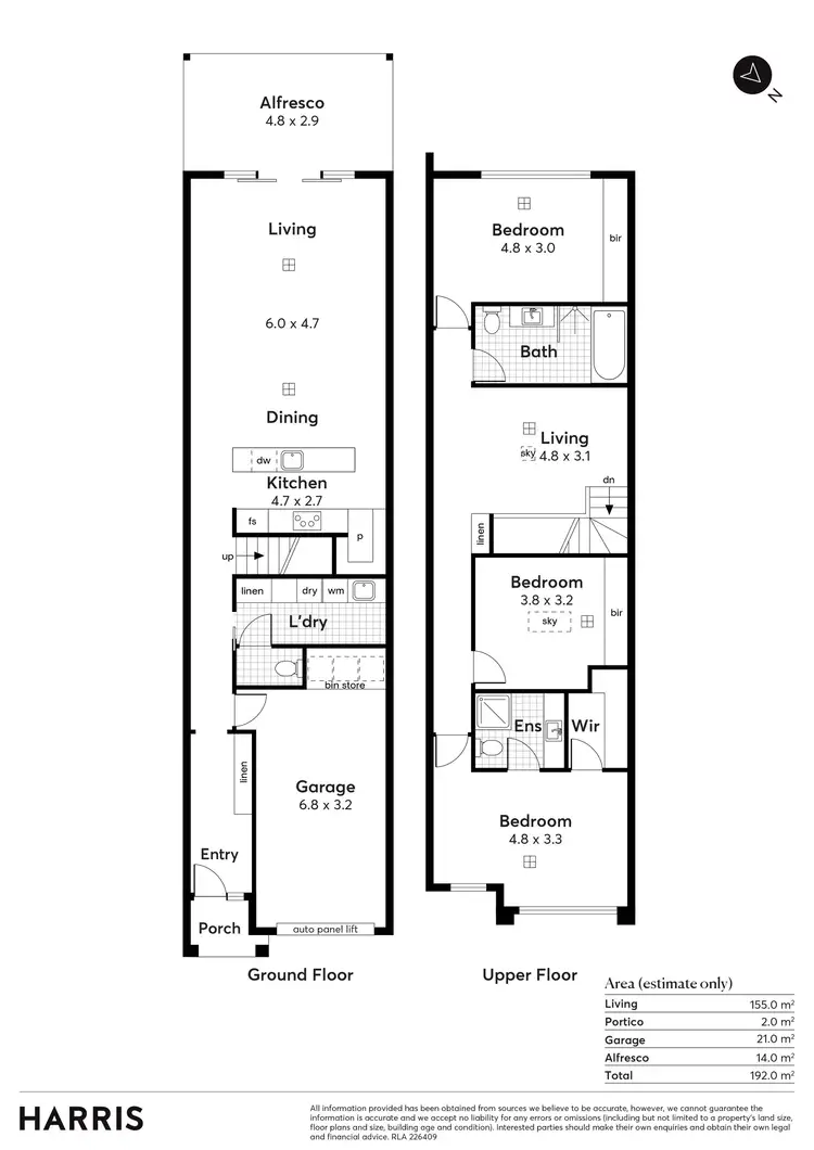 Floorplan of Homely townhouse listing, 4D Raymel Crescent, Campbelltown SA 5074
