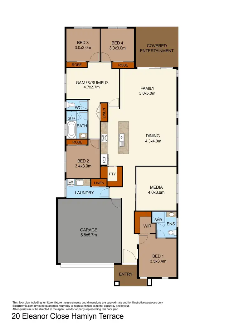 Floorplan of Homely house listing, 20 Eleanor Close, Hamlyn Terrace NSW 2259