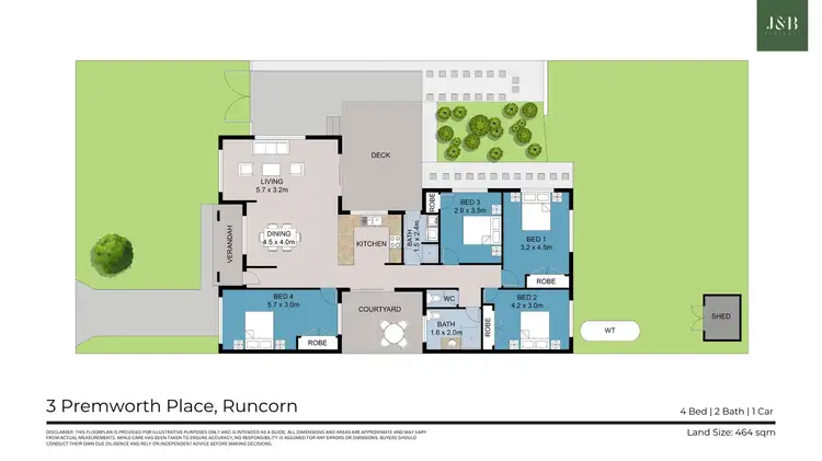Floorplan of Homely house listing, 3 Premworth Place, Runcorn QLD 4113