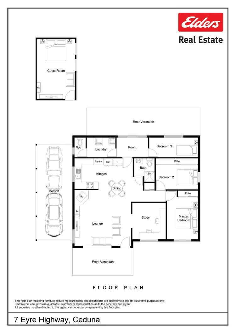 Floorplan of Homely house listing, 7 Eyre Highway, Ceduna SA 5690