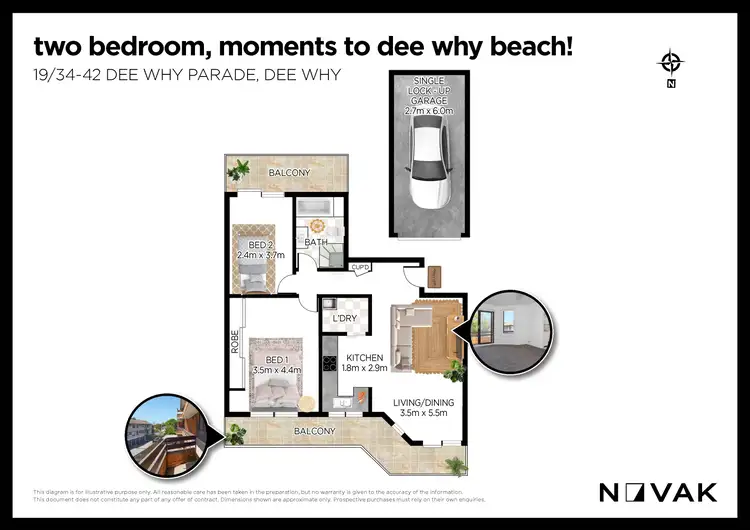 Floorplan of Homely apartment listing, 19/34 Dee Why Parade, Dee Why NSW 2099