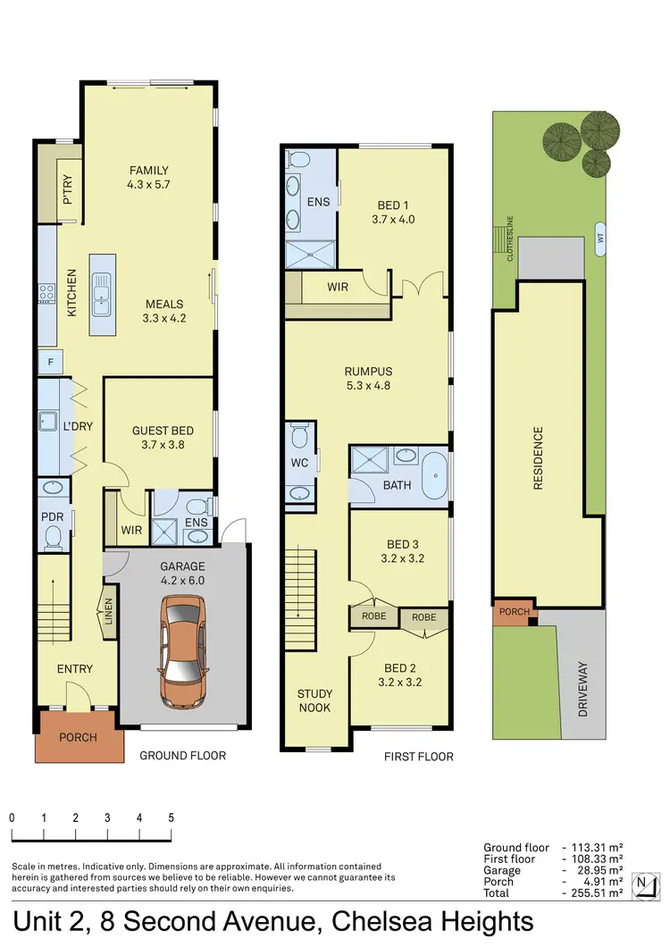 Floorplan of Homely townhouse listing, 8a Second Avenue, Chelsea Heights VIC 3196