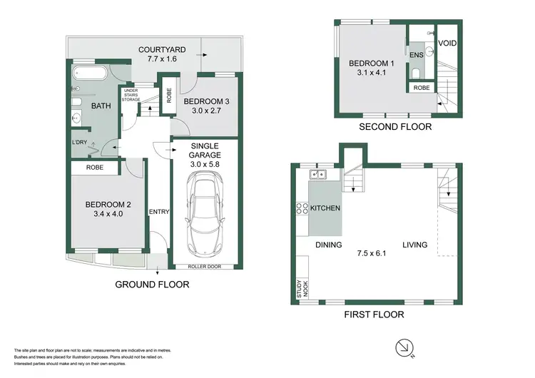 Floorplan of Homely townhouse listing, 2/85 Bay Road, Waverton NSW 2060