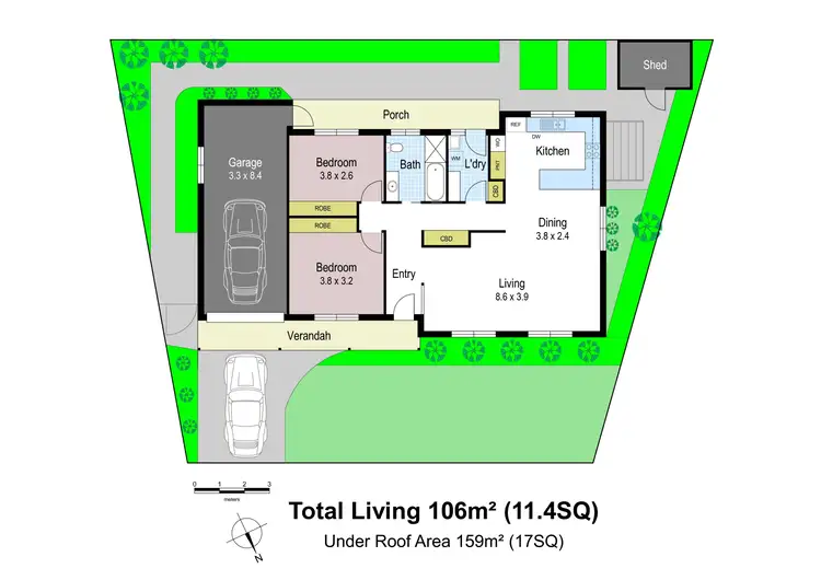 Floorplan of Homely house listing, 13 Rees Close, Drouin VIC 3818