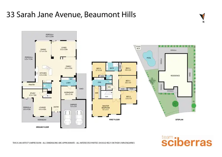 Floorplan of Homely house listing, 33 Sarah Jane Avenue, Beaumont Hills NSW 2155