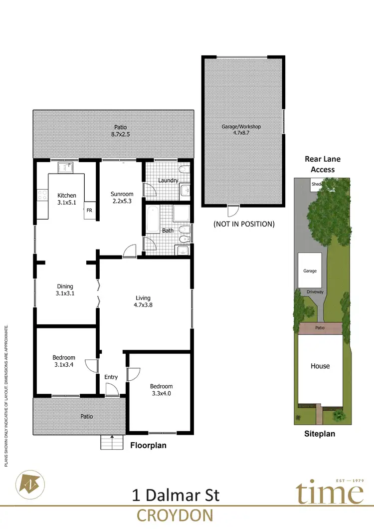 Floorplan of Homely house listing, 1 Dalmar Street, Croydon NSW 2132