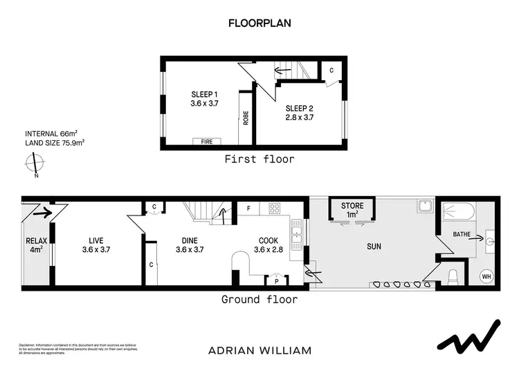 Floorplan of Homely house listing, 98 George Street, Redfern NSW 2016