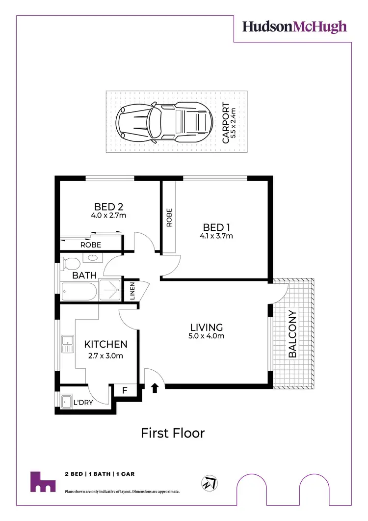 Floorplan of Homely apartment listing, 8/5 Jones Street, Croydon NSW 2132