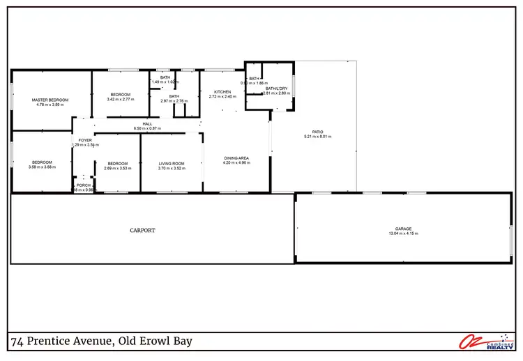 Floorplan of Homely house listing, 74 Prentice Avenue, Old Erowal Bay NSW 2540