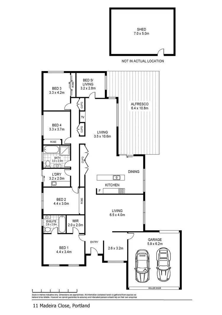 Floorplan of Homely house listing, 11 Madeira Close, Portland VIC 3305