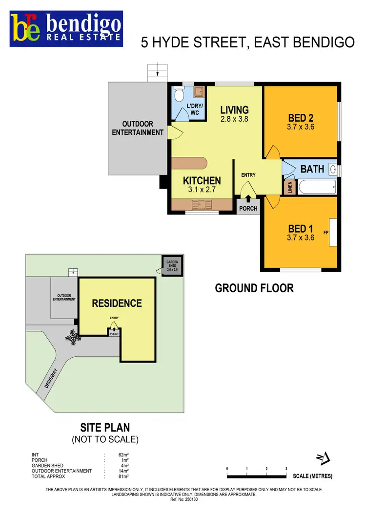 Floorplan of Homely house listing, 5 Hyde Street, Bendigo VIC 3550