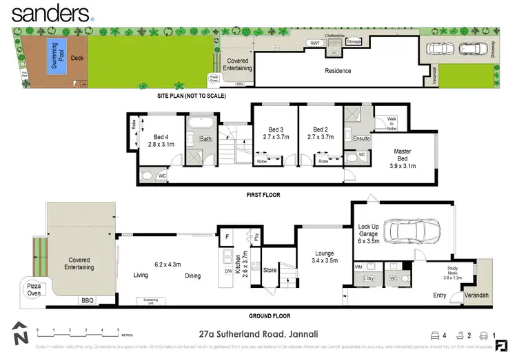 Floorplan of Homely semi-detached listing, 27A Sutherland Road, Jannali NSW 2226