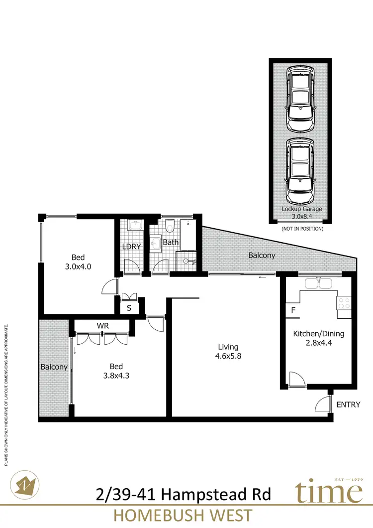 Floorplan of Homely apartment listing, 2/39-41 Hampstead Road, Homebush West NSW 2140