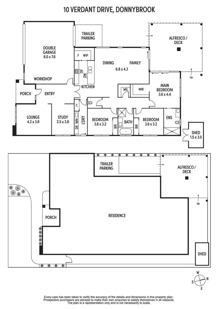 Floorplan of Homely house listing, 10 Verdant Drive, Donnybrook VIC 3064