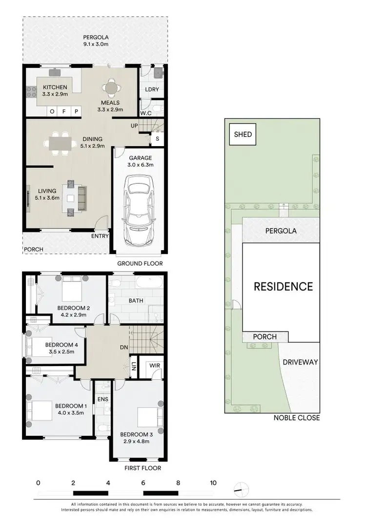 Floorplan of Homely semi-detached listing, 16B Noble Close, Kings Langley NSW 2147