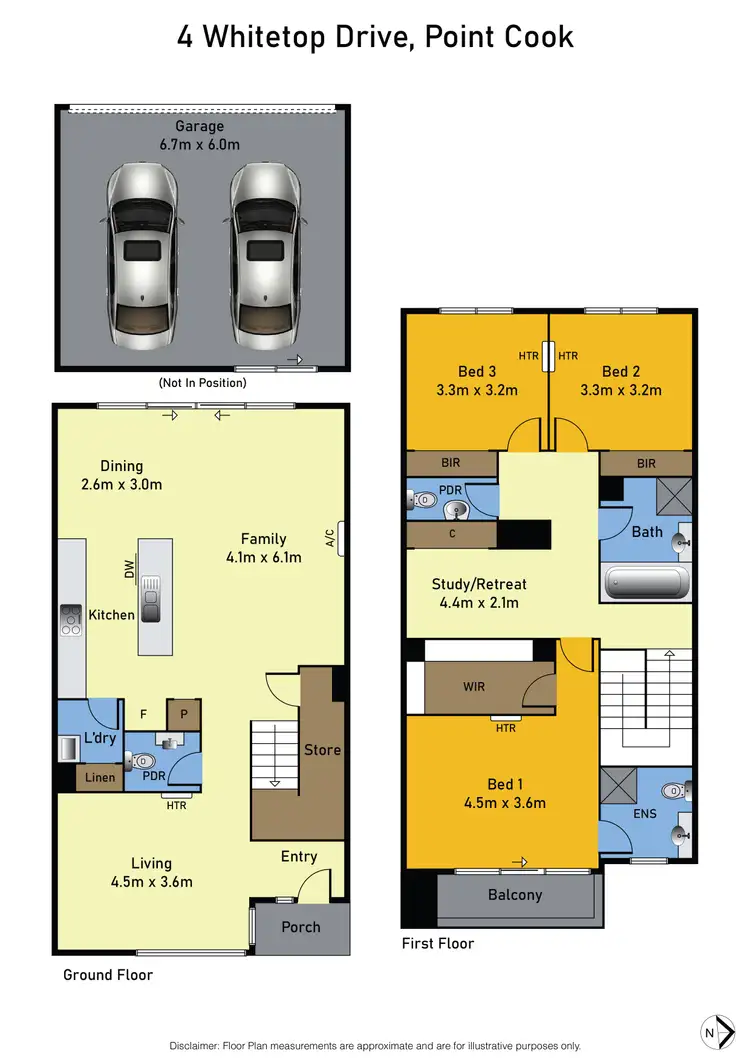 Floorplan of Homely house listing, 4 Whitetop Drive, Point Cook VIC 3030