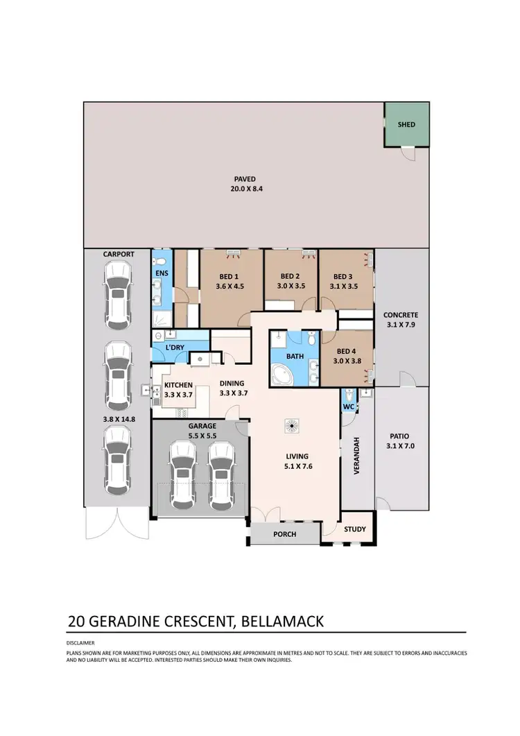 Floorplan of Homely house listing, 20 Gerardine Crescent, Bellamack NT 832