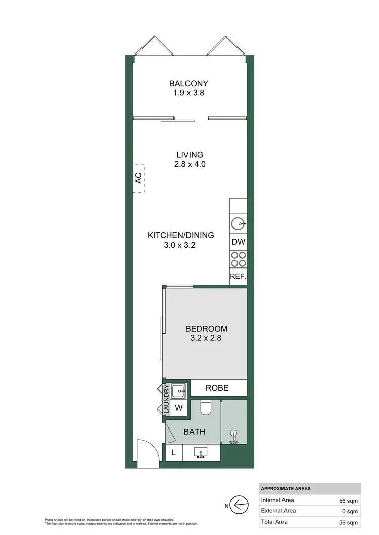 Floorplan of Homely apartment listing, 411/10 Balfours Way, Adelaide SA 5000