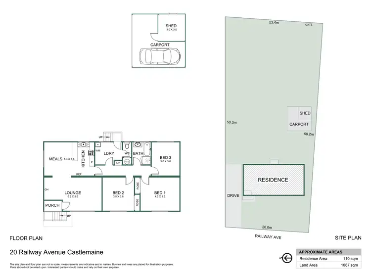 Floorplan of Homely house listing, 20 Railway Avenue, Castlemaine VIC 3450