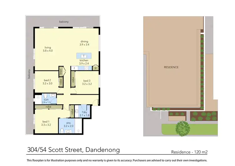 Floorplan of Homely apartment listing, 304/54-56 Scott Street, Dandenong VIC 3175
