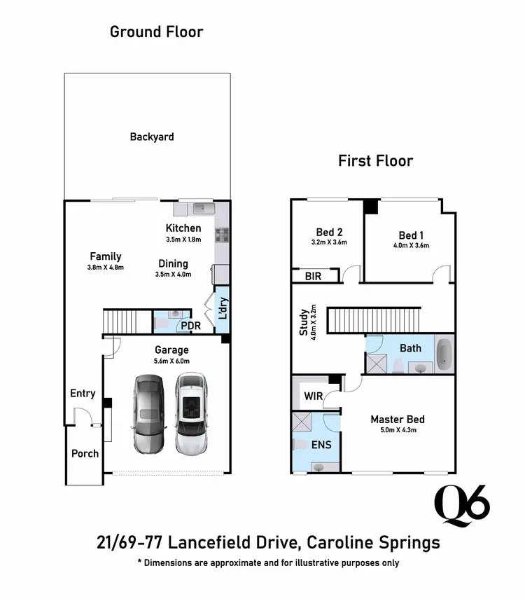 Floorplan of Homely townhouse listing, 21/69 Lancefield Drive, Caroline Springs VIC 3023