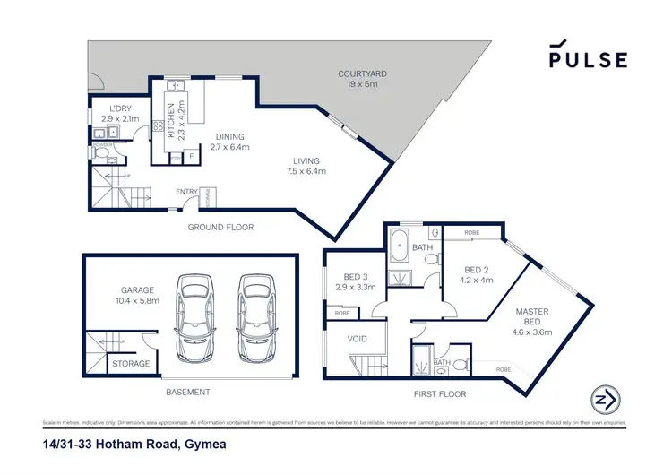 Floorplan of Homely townhouse listing, 14/31-33 Hotham Road, Gymea NSW 2227