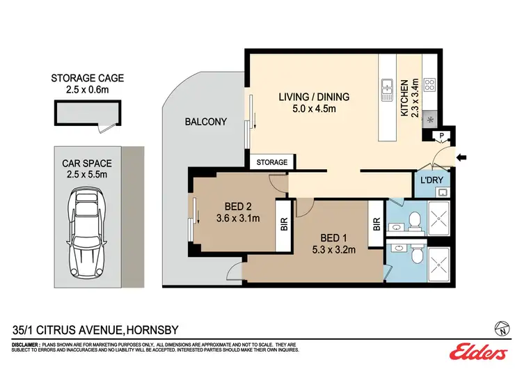 Floorplan of Homely apartment listing, 35/1 Citrus Avenue, Hornsby NSW 2077
