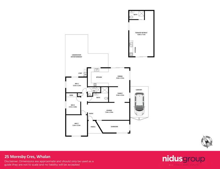 Floorplan of Homely house listing, 25 Moresby Crescent, Whalan NSW 2770