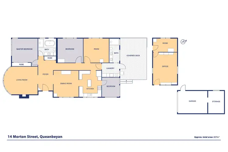 Floorplan of Homely house listing, 14 Morton Street, Queanbeyan NSW 2620
