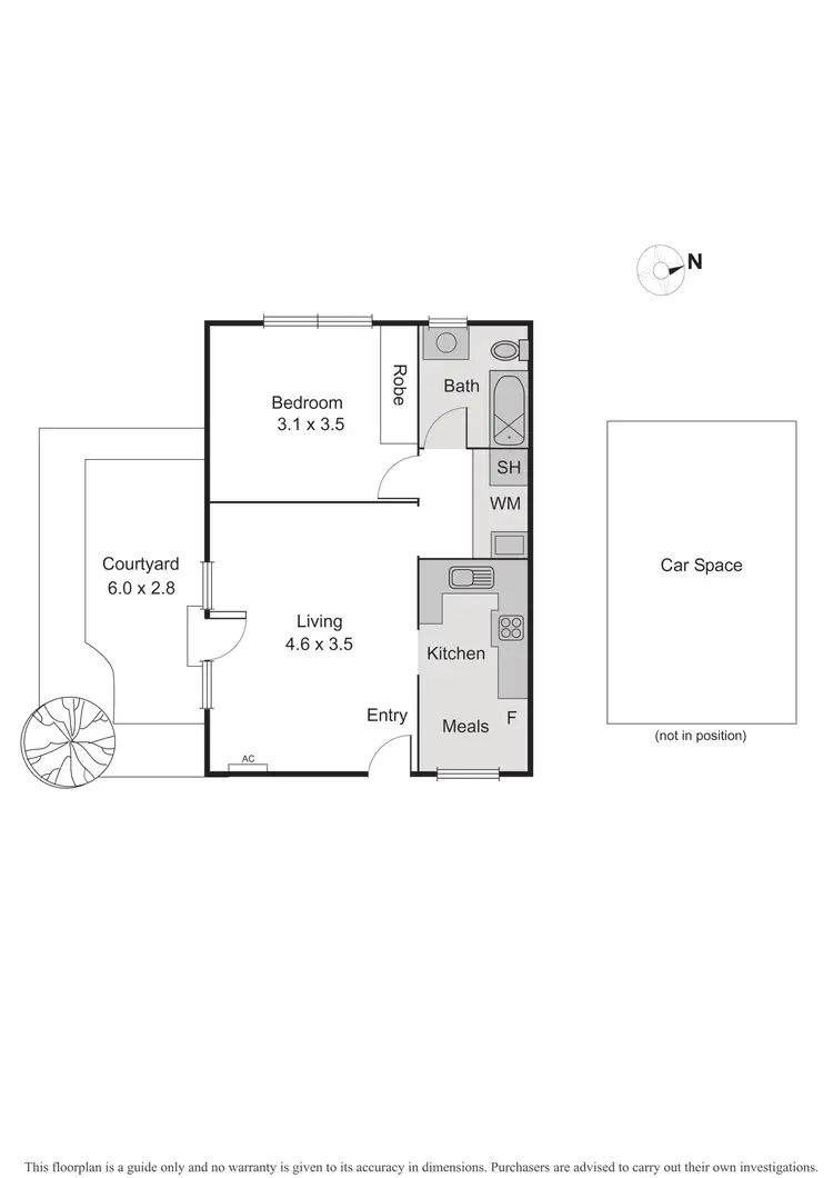 Floorplan of Homely apartment listing, 1/93 Ormond Road, Elwood VIC 3184