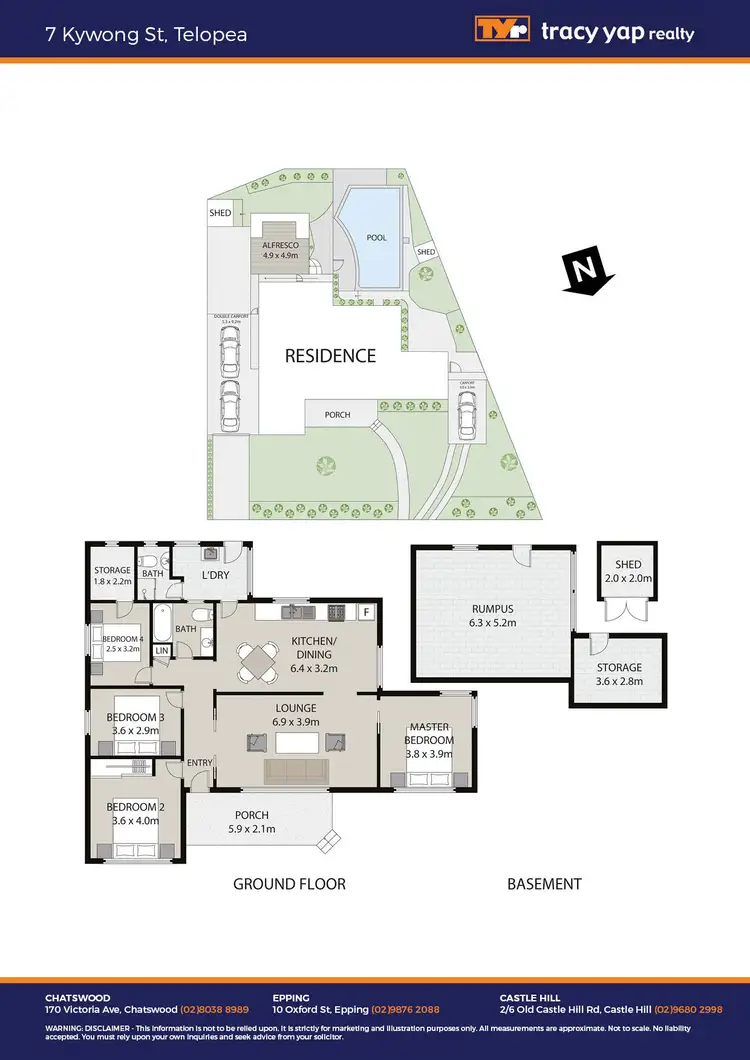 Floorplan of Homely house listing, 7 Kywong Street, Telopea NSW 2117