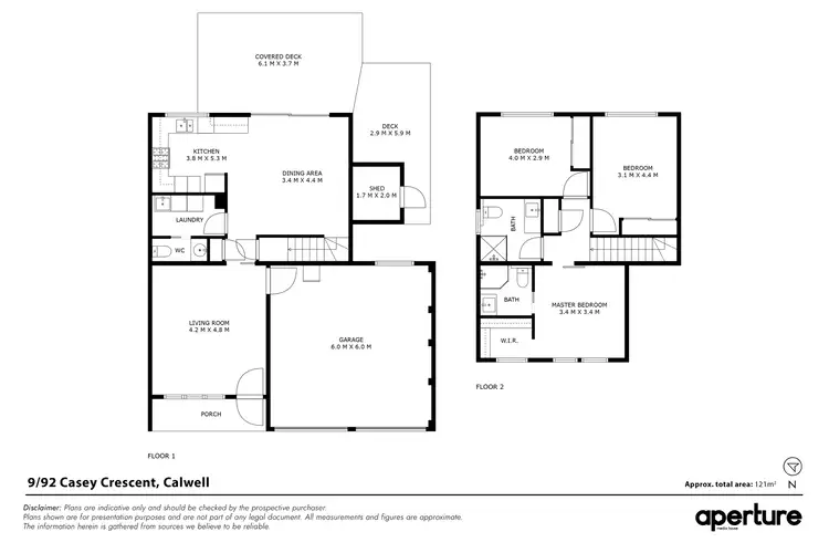 Floorplan of Homely townhouse listing, 9/92 Casey Crescent, Calwell ACT 2905