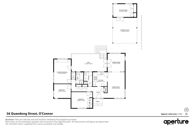 Floorplan of Homely house listing, 36 Quandong Street, O'connor ACT 2602