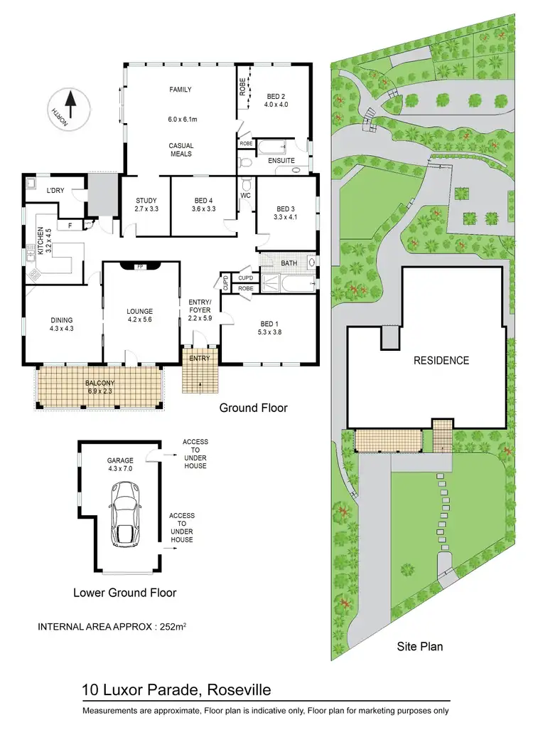Floorplan of Homely house listing, 10 Luxor Parade, Roseville NSW 2069