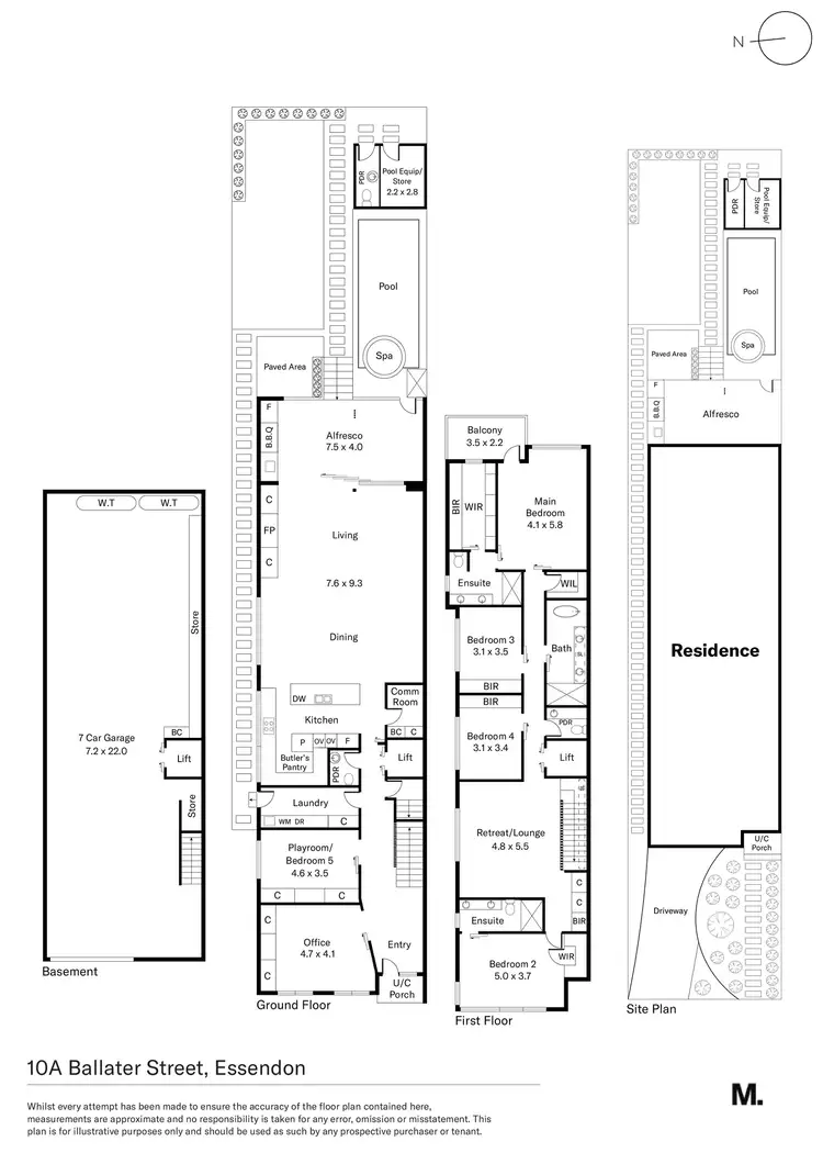 Floorplan of Homely house listing, 10A Ballater Street, Essendon VIC 3040