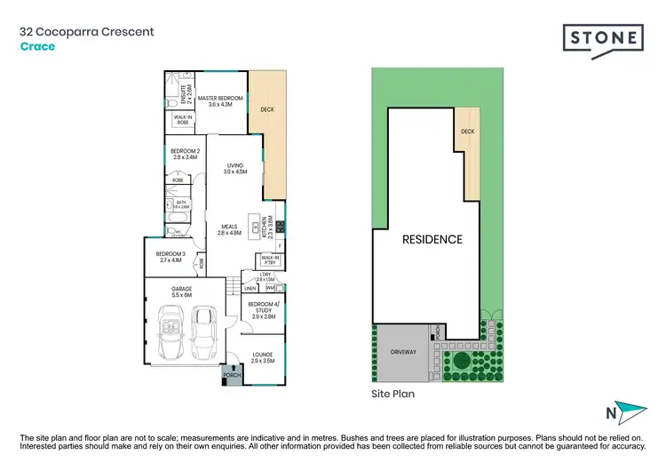 Floorplan of Homely house listing, 32 Cocoparra Crescent, Crace ACT 2911