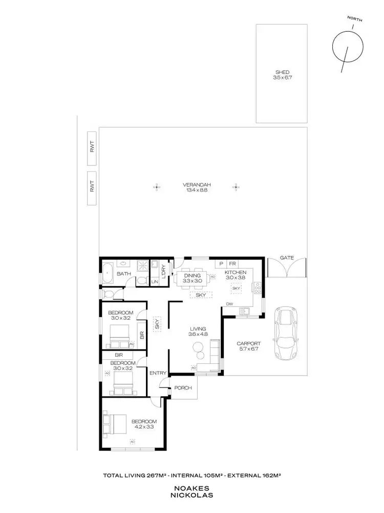 Floorplan of Homely house listing, 5 Wood Street, South Plympton SA 5038